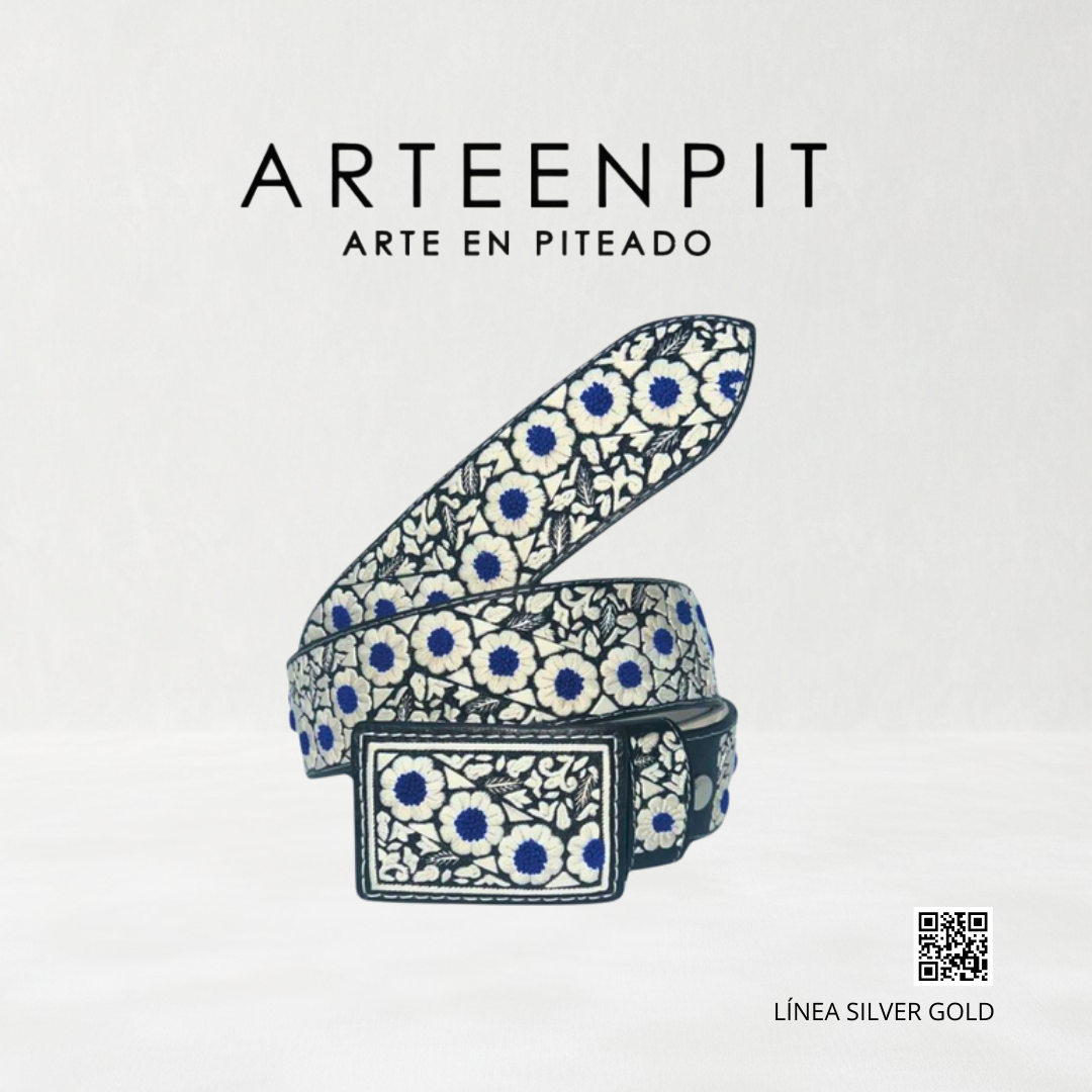 Cinturón Artesanal Piteado - Modelo Trade Silver