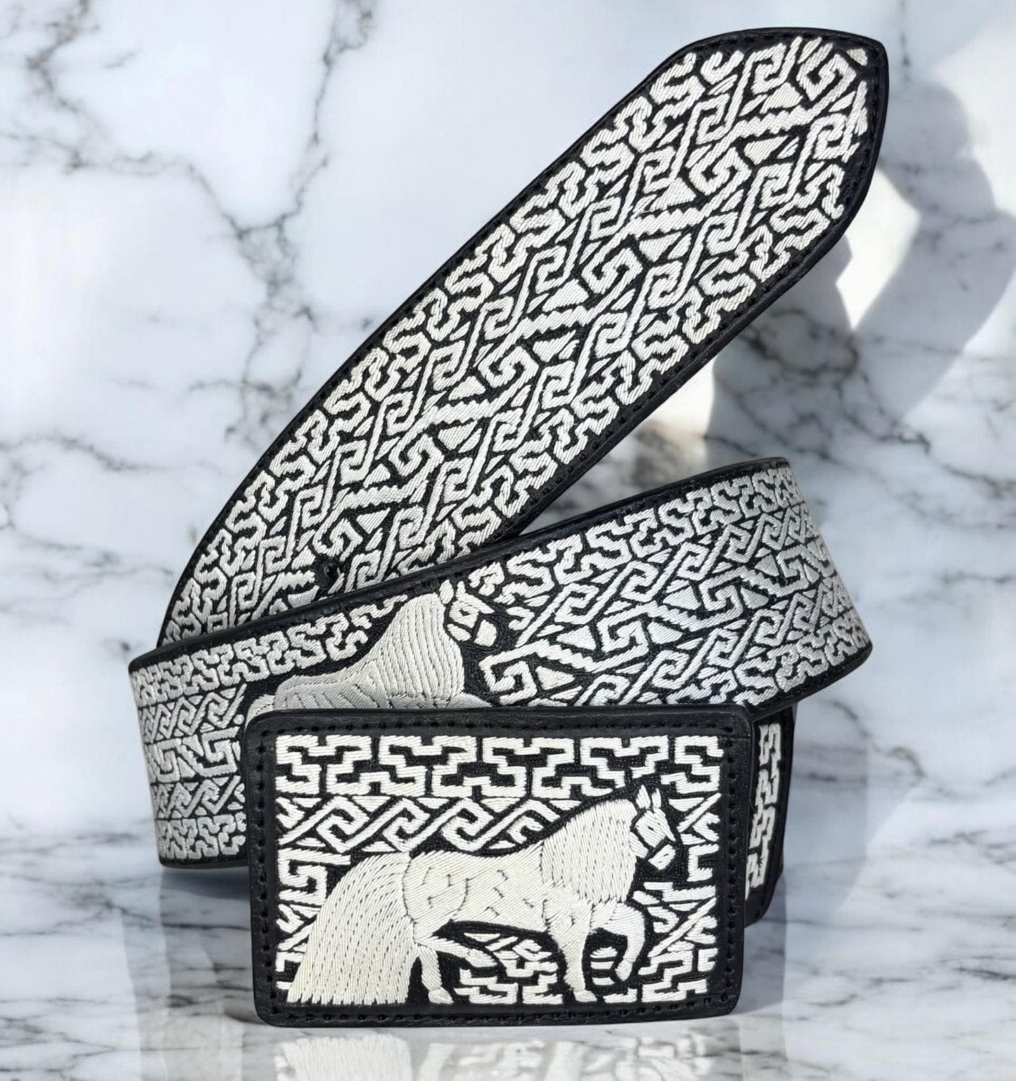 Handmade Piteado Belt - Mil Cruces 2