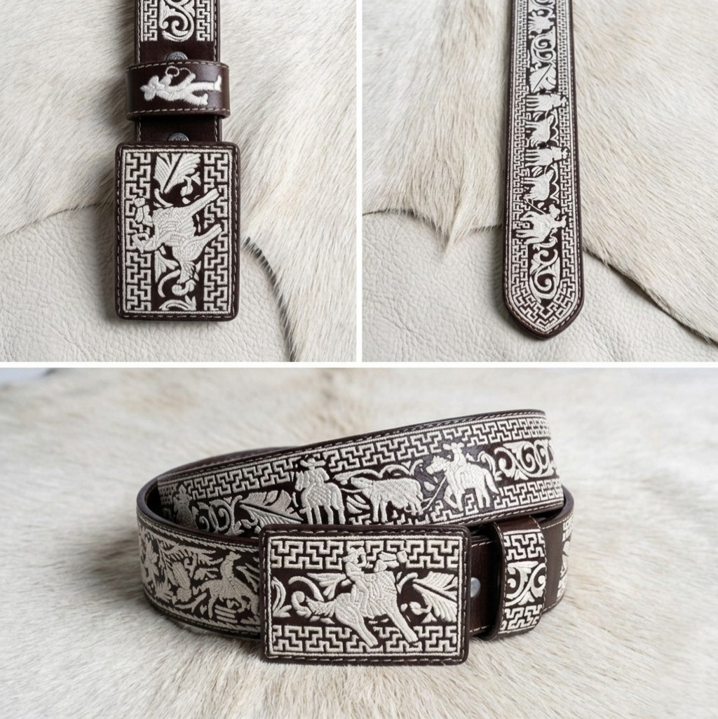 Handmade Piteado Belt - Suertes Charras Model
