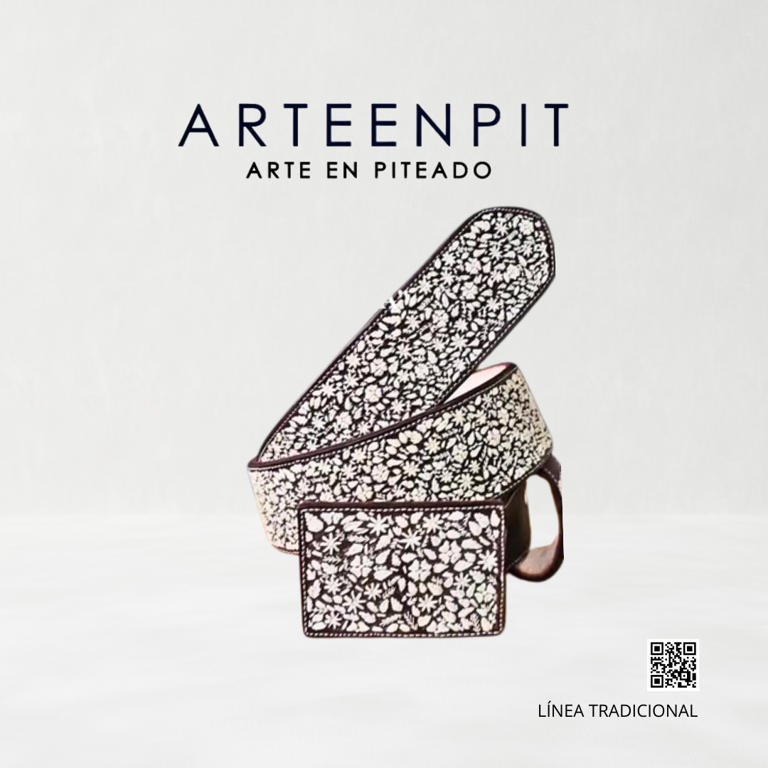 Cinturón Artesanal Piteado - Modelo Guía Resacada