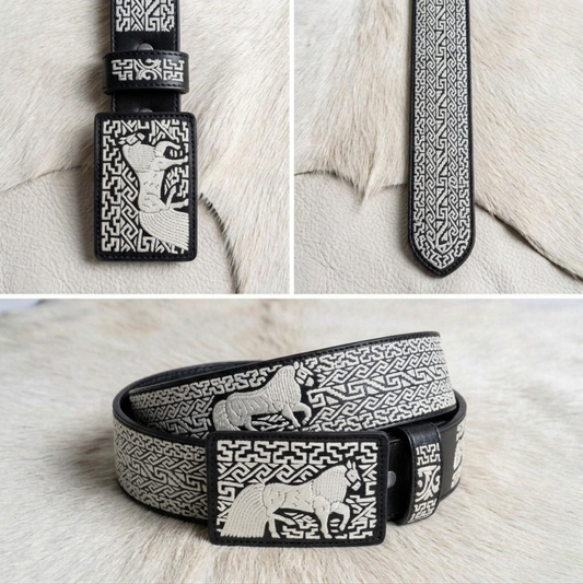 Handmade Piteado Belt - Mil Cruces 2