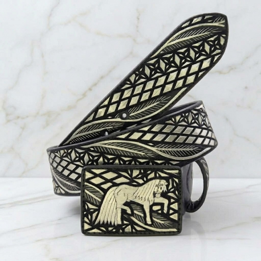 Cinto de plata ley 925 modelo espiga rombo