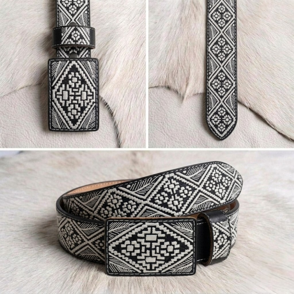 Piteado Handmade Belt - Combined Model - Spikes with Ladders