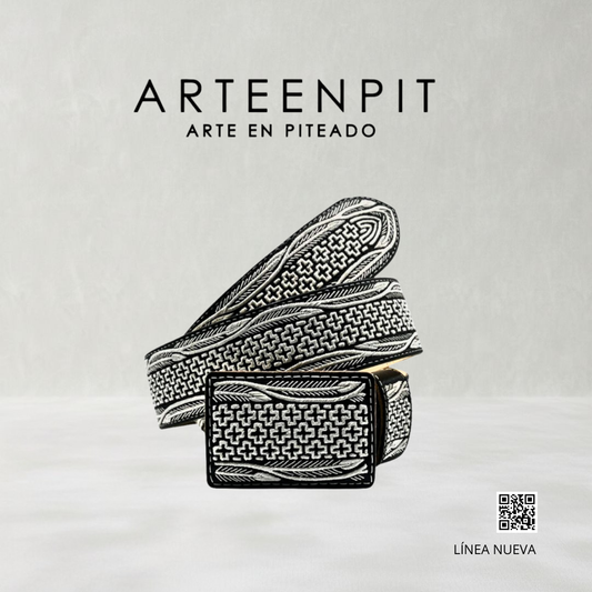 Piteado Handmade Belt - Mil Cruces Model